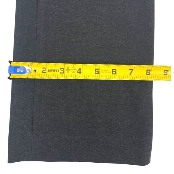 Halogen Taylor Fit Charcoal Gray Flat Front Straight Pants Neutral Capsule 10 - Picture 11 of 14